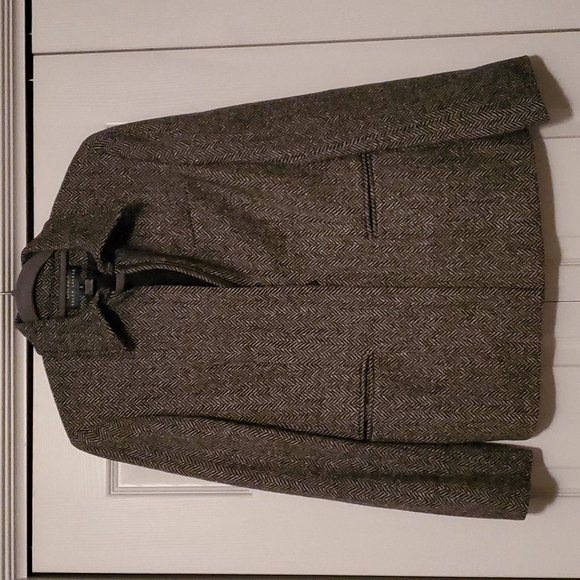 Lauren Ralph Lauren Jackets & Blazers - Lauren Ralph Lauren wool herringbone zip front coat size 8 euc